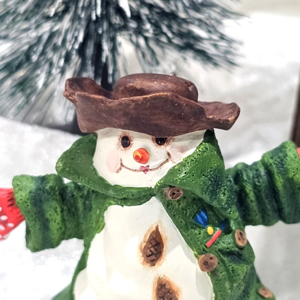 Hallmark Snowman Ornament Holiday Christmas Village So Cute 😍 Vintage